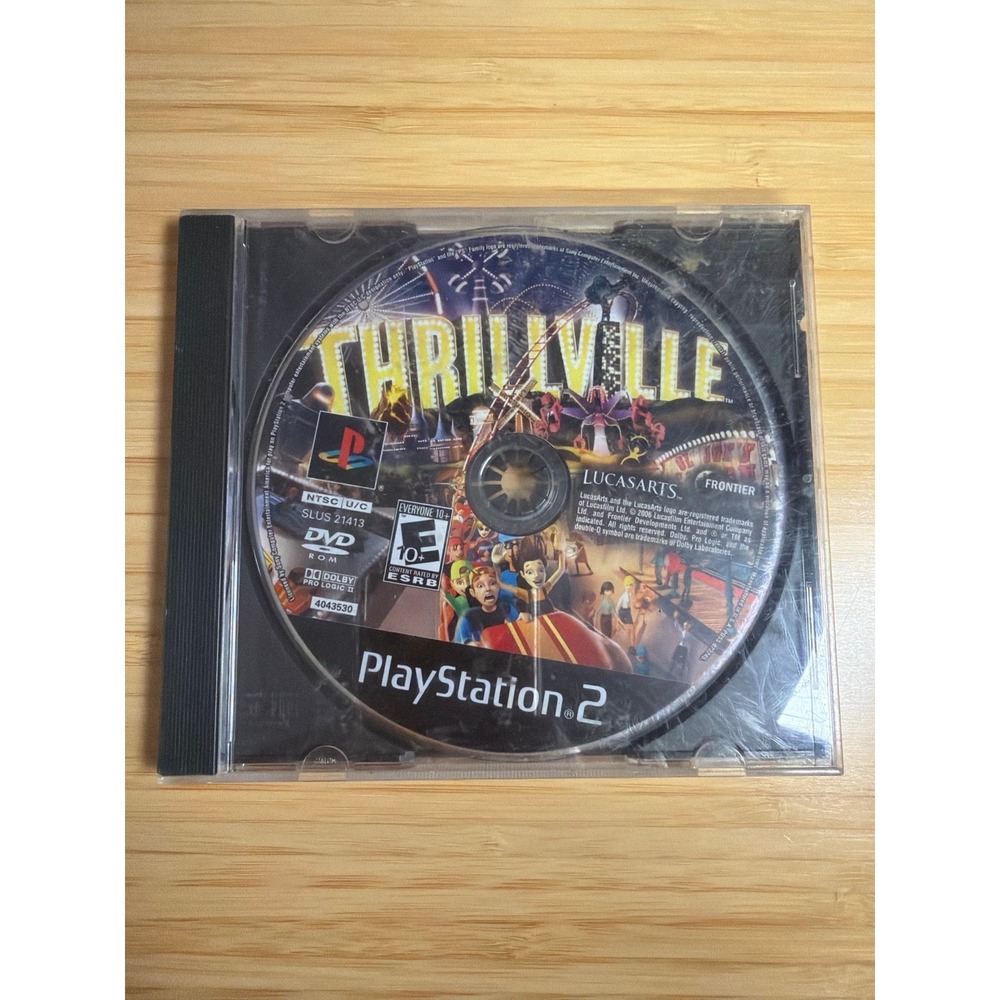 Thrillville PS2 Disc Only Untested Replacement Case